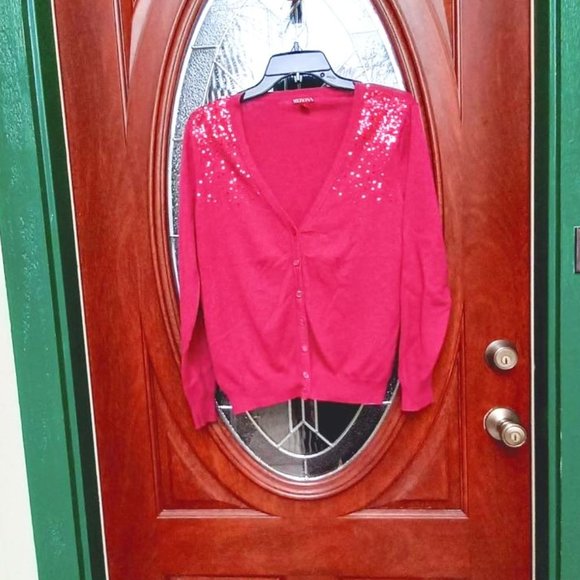 Merona Fuschia Pink Sweater Size XL - Picture 2 of 6